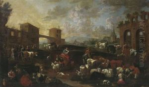 Viehmarkt Vor Den Toren Der Stadt