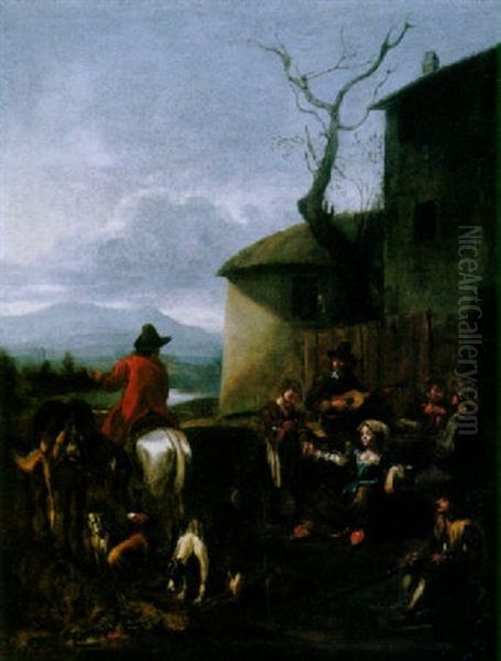 Peasants Resting At An Inn After The Hunt - view 1