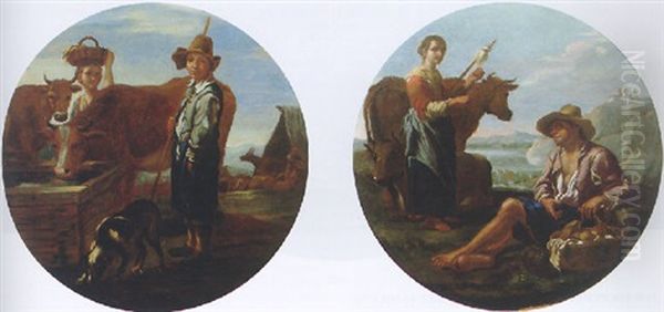 Shepherds In A Landscape - view 1