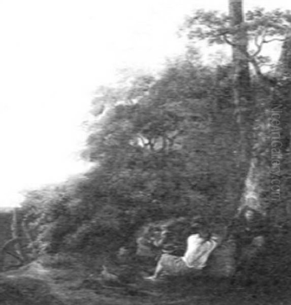 Weary Travellers Along A Rocky Path - view 1