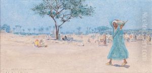 An Oasis by Leopold Alphons Mielich