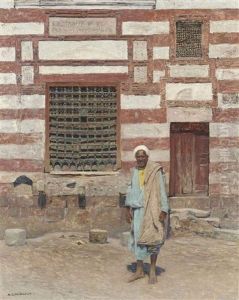 An Arab Outside His House by Leopold Alphons Mielich