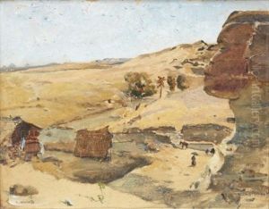 Vid Foten Av Sfinxen, Gizaplatan - Egypten by Leopold Alphons Mielich