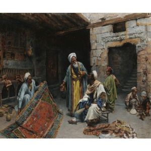The Carpet Merchant by Leopold Alphons Mielich