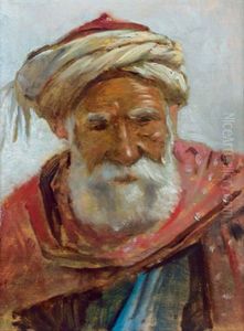 Portrait Eines Orientalen by Leopold Alphons Mielich
