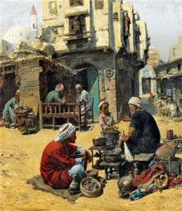 Orientalische Strasenszene