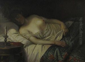 Portrait Of The Artist's Wife by Harry Cassie Best