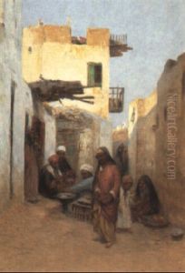 A Street Scene In Deuerdache, Near Cairo A Street Scene In Deuerdache, Near Cairo