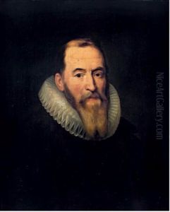 Portrait D'homme A La Fraise by Michiel Jansz. van Mierevelt