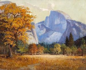 Half Dome In Autumn, Yosemite by Harry Cassie Best
