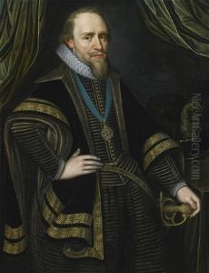 Portrait Of Prince Maurits Of Orange (1567-1625) by Michiel Jansz. van Mierevelt