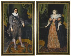 Portrait Of Frederick I, King Of Bohemia (1596-1632); Portrait Of Elizabeth Stuart, Daughter Of James I And Queen Of Bohemia (1596-1662) by Michiel Jansz. van Mierevelt
