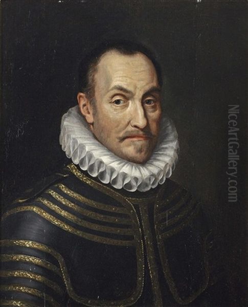 Portrait Of Willem I De Zwijger Of Orange-nassau, Bust-length, In Armour And With A Ruff - view 1