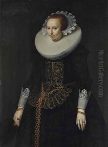 Portrait De Femme (collab. W/studio) by Michiel Jansz. van Mierevelt