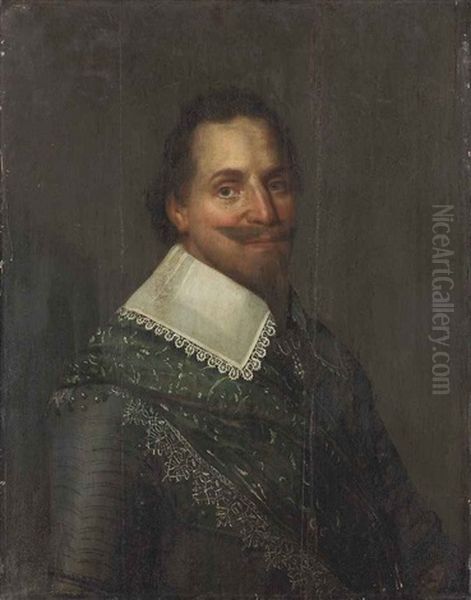 Portrait Of A Man, Half-length, In Armour With An Embroidered Sash - view 1