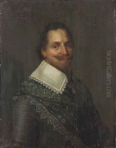 Portrait Of A Man, Half-length, In Armour With An Embroidered Sash