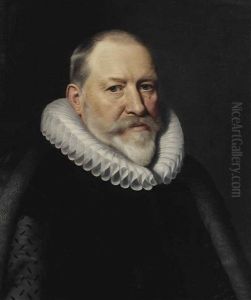 Portrait Of Maerten Ruychaver (1545-1626), Burgomaster Of Haarlem, Bust-length, In A Black Costume With A Millstone Ruff And A Fur Mantle