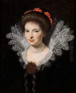 Bildnis Einer Jungen, Adeligen Dame by Michiel Jansz. van Mierevelt