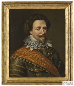 Brustbild Des Frederik Hendrik Prinz Von Oranien, Graf Von Nassau (1584-1647) Im Harnisch Mit Spitzenkragen Und Ordensscharpe Brustbild Des Frederik Hendrik Prinz Von Oranien, Graf Von Nassau (1584-1647) Im Harnisch Mit Spitzenkragen Und Ordensscharpe