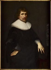 Portrait Of A Gentleman In White Ruff by Michiel Jansz. van Mierevelt