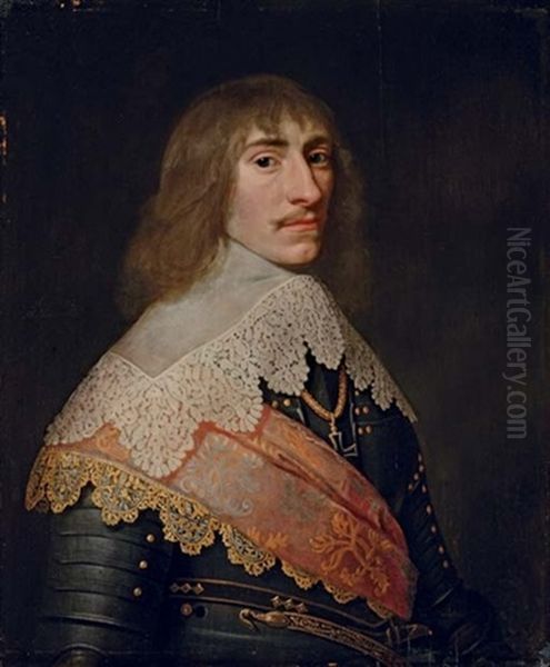 Portrait Of A Nobleman, In Armour With An Orange Embroidered Sash - view 1