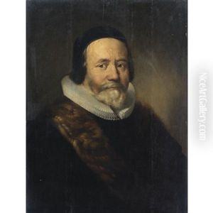 Ritratto Di Gentiluomo Con Gorgiera E Berretto Nero