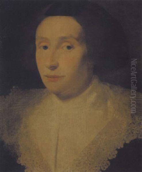 Portrait Einer Dame Mit Spitzenkragen - view 1