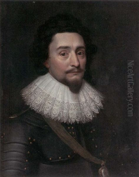 Portrait Of The King Frederick V Of Bohemia, The Winter King, In Armour With The Riband And The Lesser George Of The Order Of The Garter - view 1