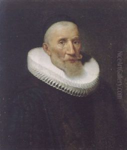 Portrait Of A Gentleman Wearing A Doctoral Gown Trimmed With Fur, A White Ruff And A Black Skull Cap