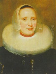 Portrait De Femme En Buste by Michiel Jansz. van Mierevelt