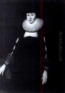Portrait Of A Lady With White Lace Collar by Michiel Jansz. van Mierevelt