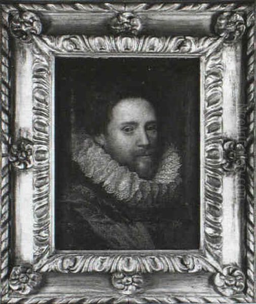 Portrait Of A Gentleman, Head And Shoulders Wearing A Fine  Lace Ruff - view 1