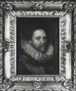 Portrait Of A Gentleman, Head And Shoulders Wearing A Fine  Lace Ruff