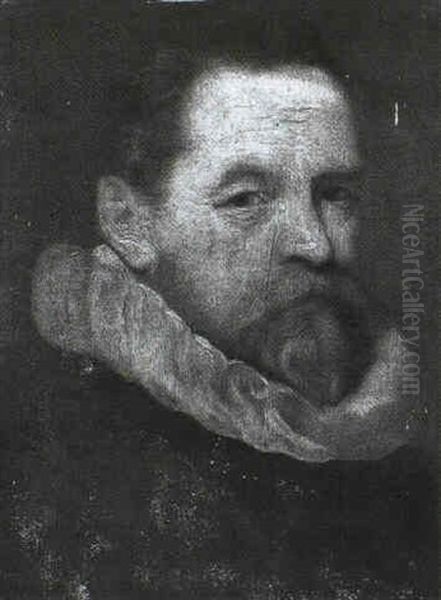 Portrait Of A Man Wearing A Wheel Ruff - view 1