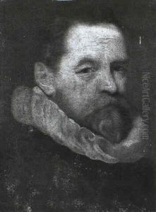 Portrait Of A Man Wearing A Wheel Ruff
