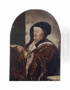 An Old Woman Singing by Frans van Mieris
