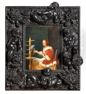 Dame Au Perroquet by Frans van Mieris