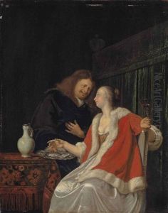 The Dish Of Oysters by Frans van Mieris