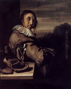 A Man Playing The Cittern by Frans van Mieris