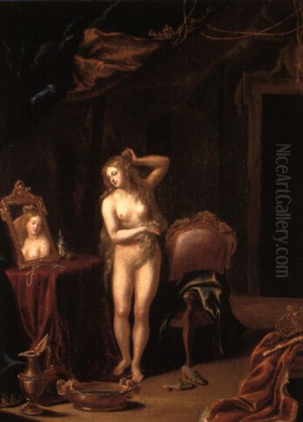 A Lady At Her Toilet - view 1