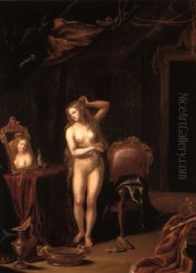 A Lady At Her Toilet by Frans van Mieris