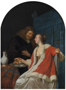 The Oyster Meal by Frans van Mieris
