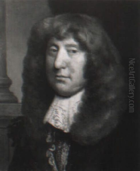 Portrait Of A Gentleman In A Black Coat - view 1