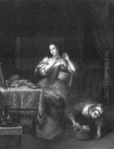 Jeune Femme A Sa Coiffeuse by Frans van Mieris