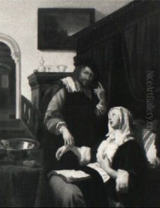 Der Besuch Des Arztes by Frans van Mieris
