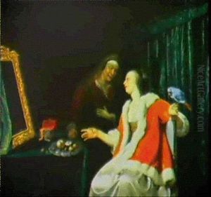 Jeune Femme Nourrissant Un Perroquet (vertumne Et Pomone) Jeune Femme Nourrissant Un Perroquet (vertumne Et Pomone)