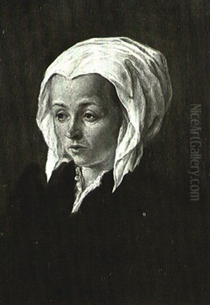 Portrait Of A Lady In A White Bonnet - view 1