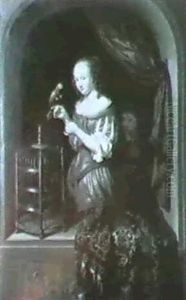 Dame Am Fenster. by Frans van Mieris