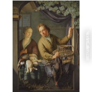 The Poulterer by Frans van the Younger Mieris