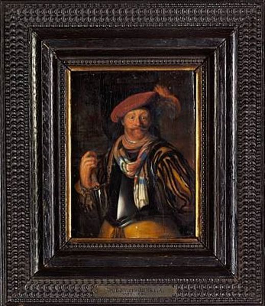 A Gentleman With A Red Hat And A Sword - view 1